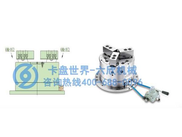 千島后拉立式三爪油氣壓卡盤(pán)有什么特點(diǎn)